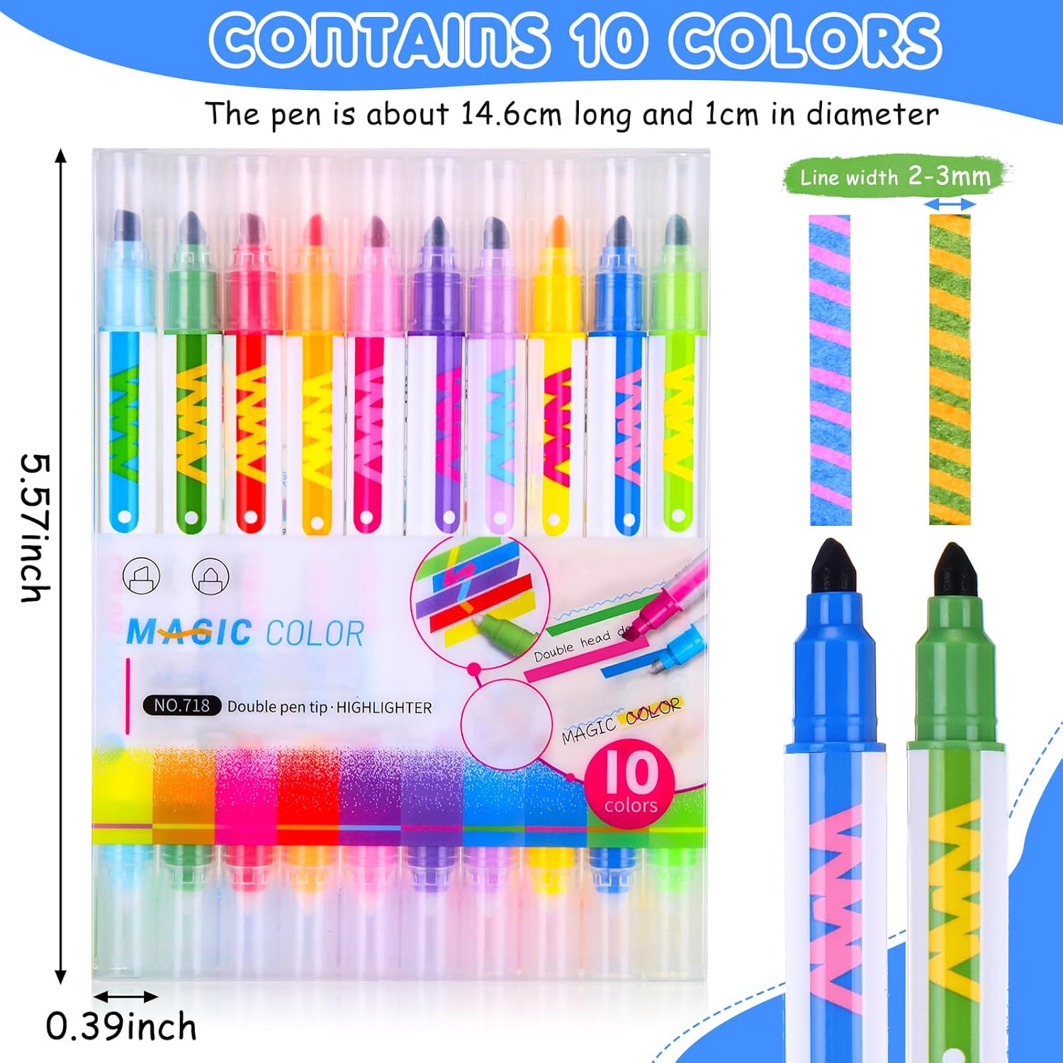 Plumones Mágicos Doble Color