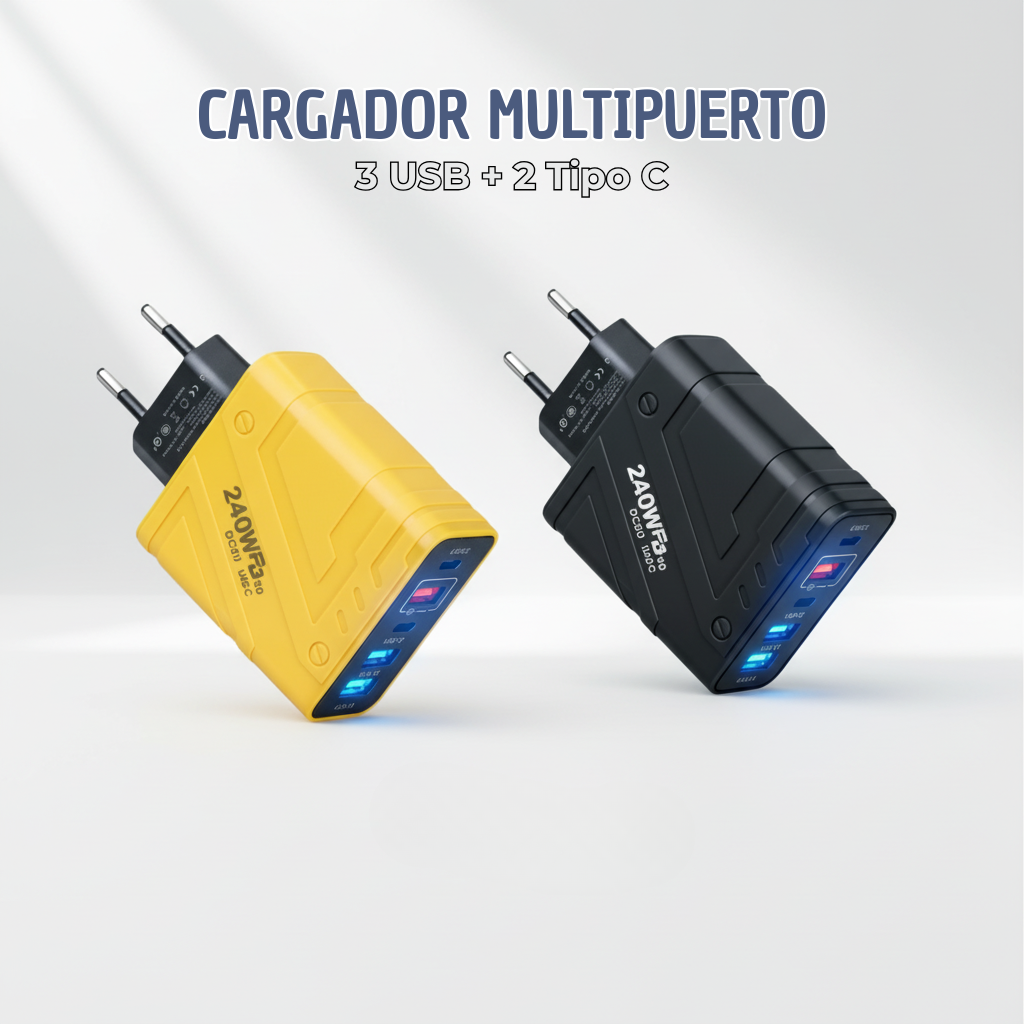 Cabezal de Carga Multipuerto USB-C