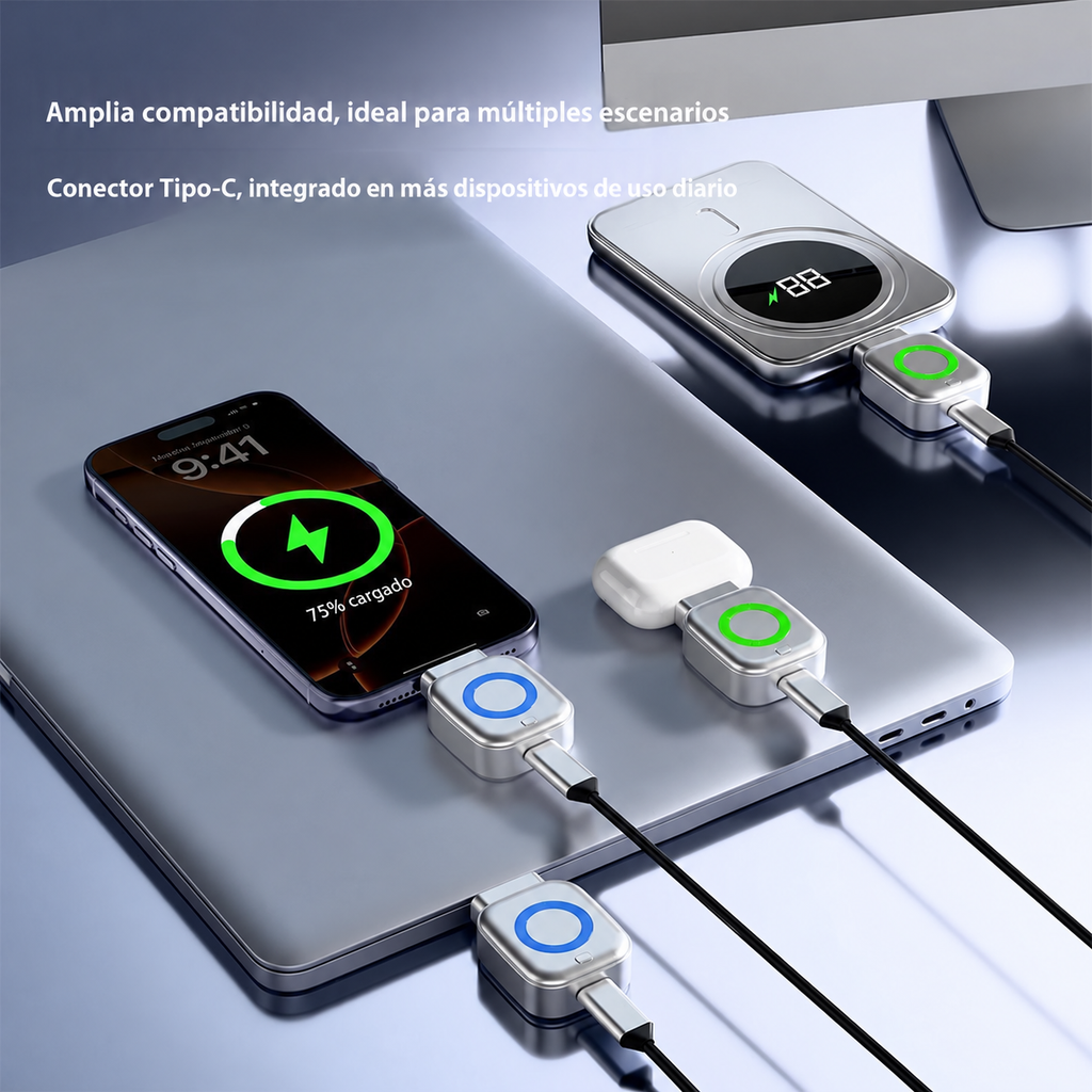 Adaptador USB-C Inteligente AutoStop