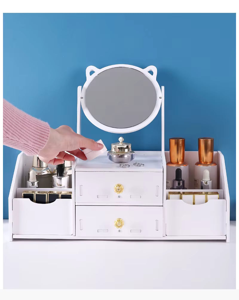Organizador de Maquillaje con Espejo