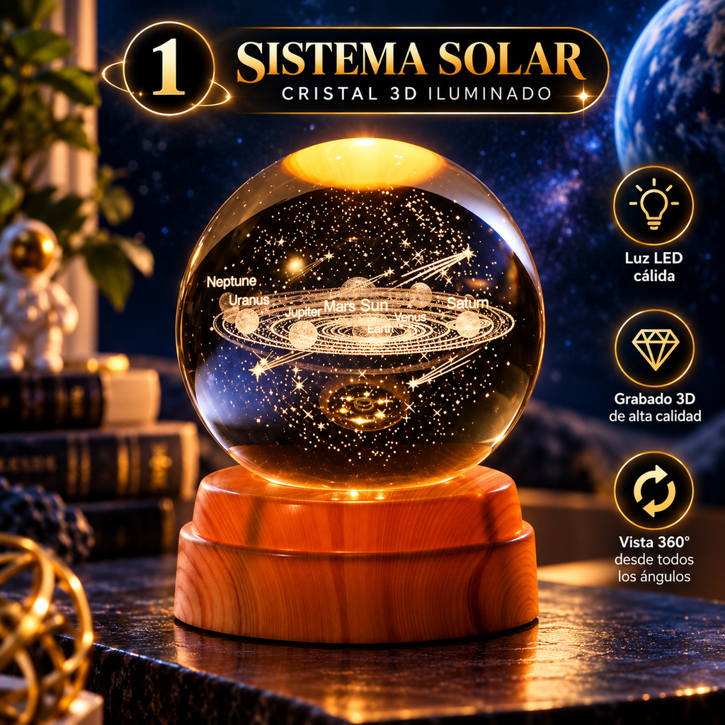 Esferas de Cristal Giratorias 3D